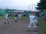 高校野球部の練習